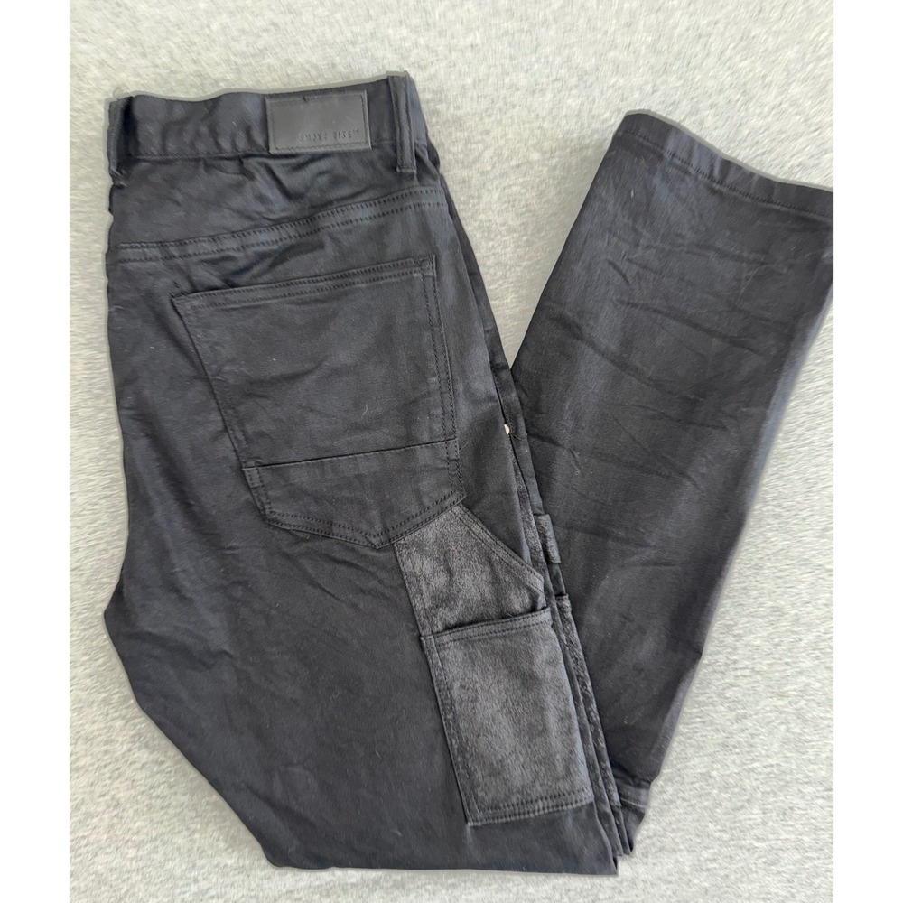 Smoke Rise Mens Black Pants Size 36x32 Streetwear Workwear Slim